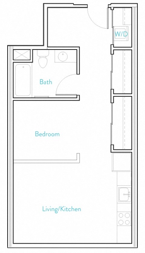 Portland, OR Grant Park Village Apartments studio